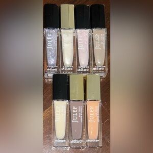 Lot 7 Julep Nail Polish .27oz/8ml Glitter Shimmer Lara Keaton Samma Intuition
